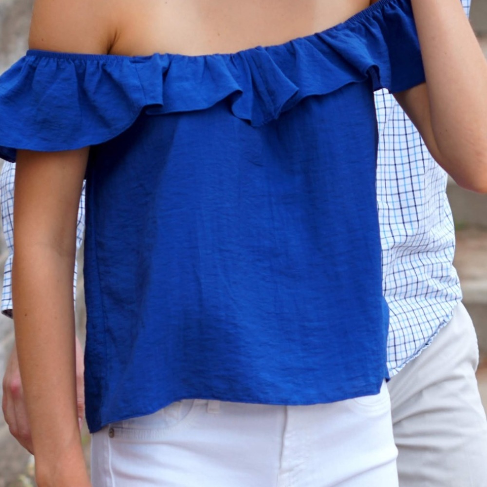 Cute flowy shoulder dress top